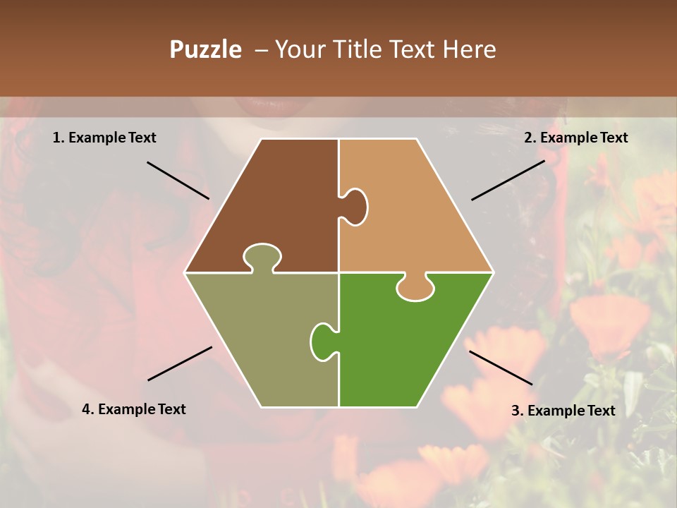 Green Sunny Laying PowerPoint Template