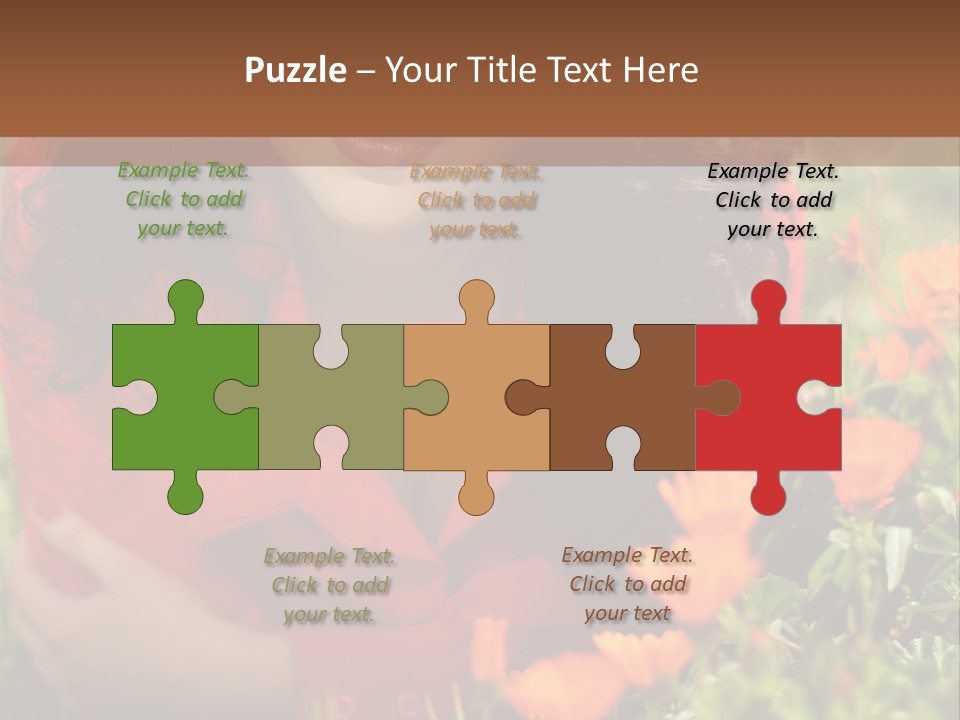 Green Sunny Laying PowerPoint Template