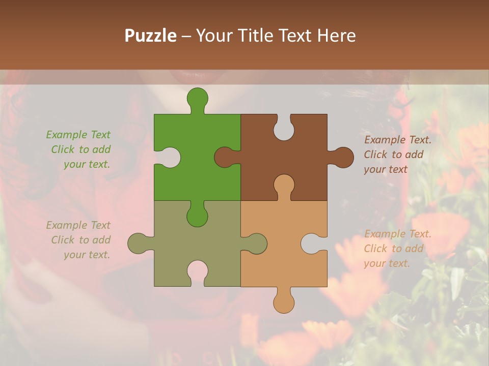 Green Sunny Laying PowerPoint Template