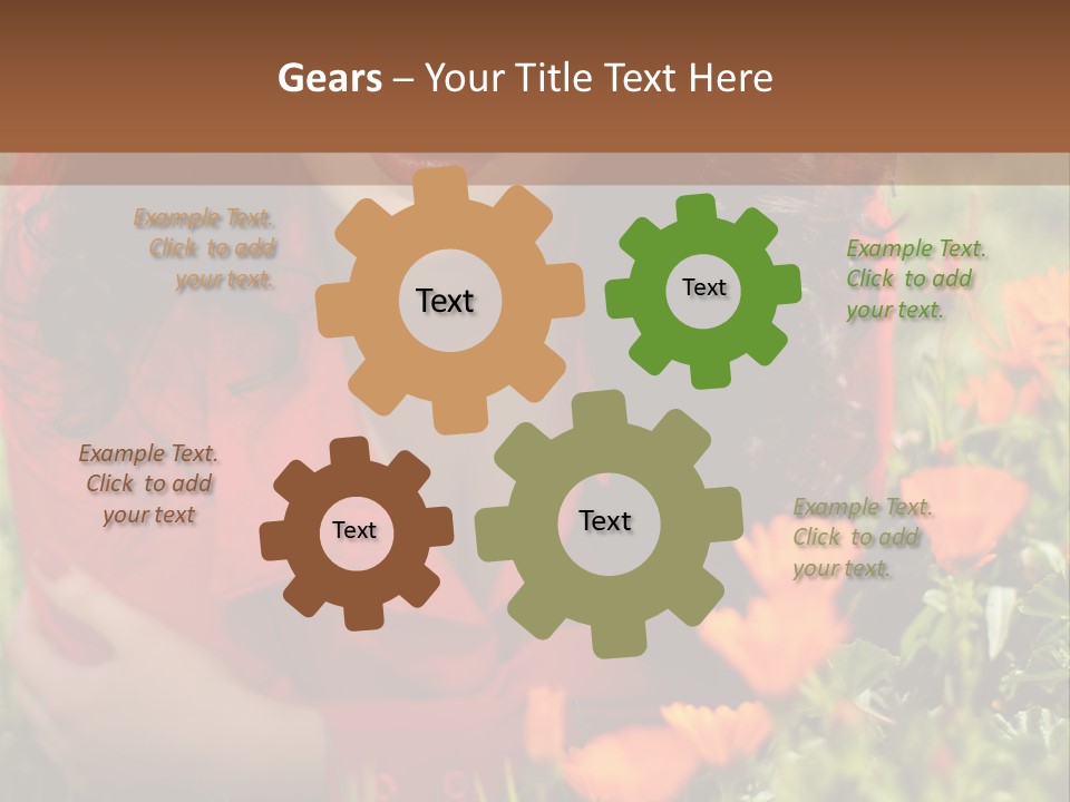 Green Sunny Laying PowerPoint Template