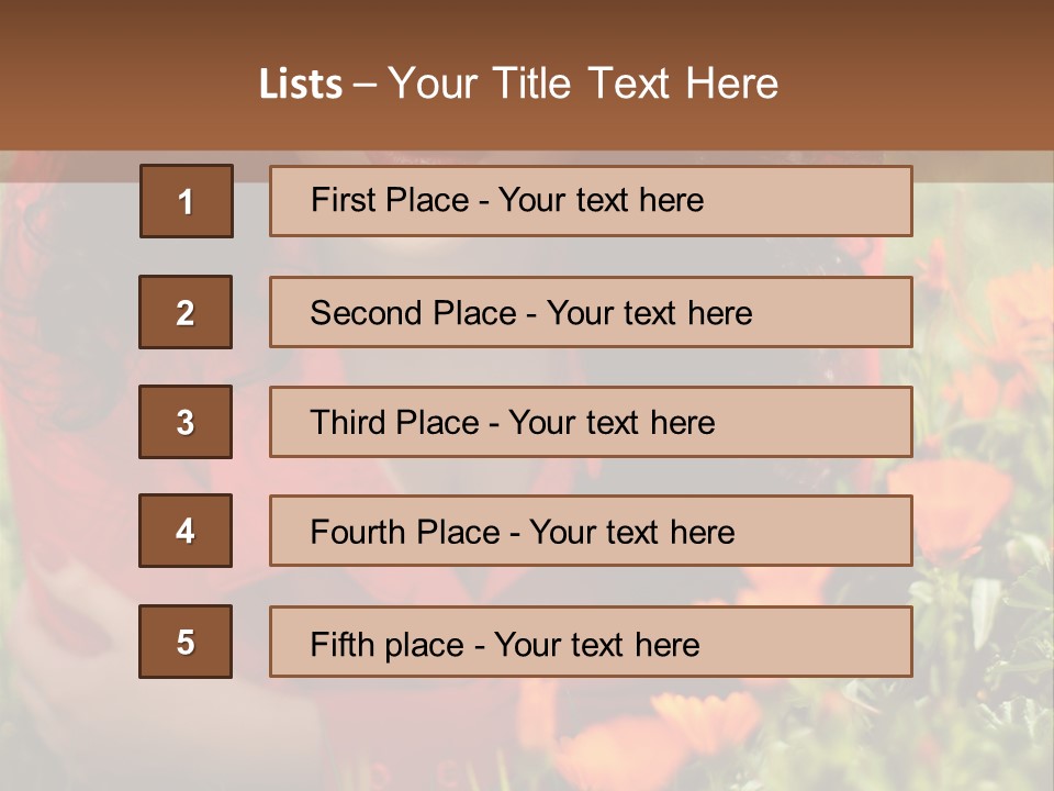 Green Sunny Laying PowerPoint Template