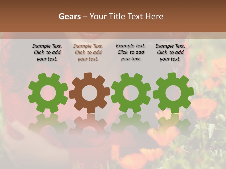 Green Sunny Laying PowerPoint Template