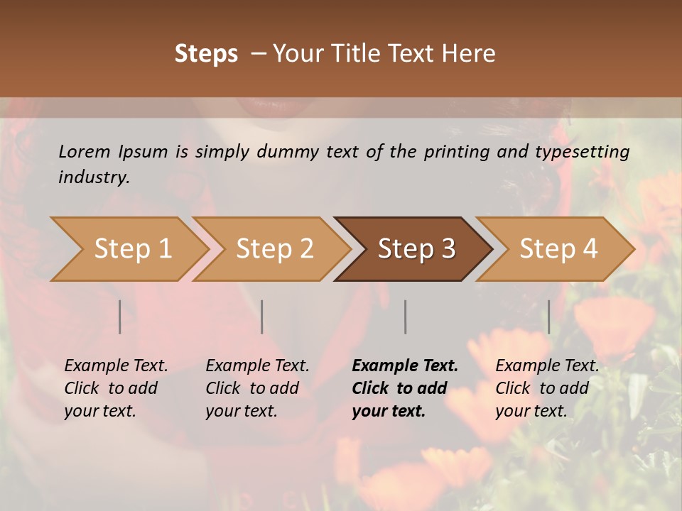Green Sunny Laying PowerPoint Template