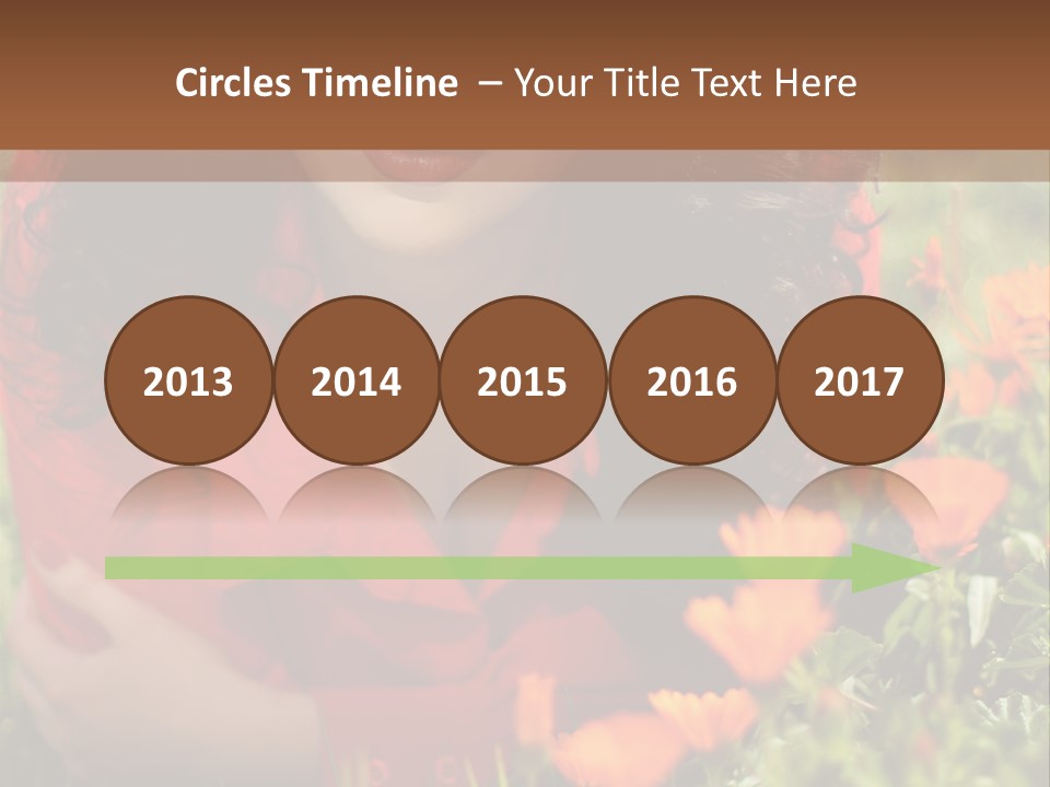 Green Sunny Laying PowerPoint Template