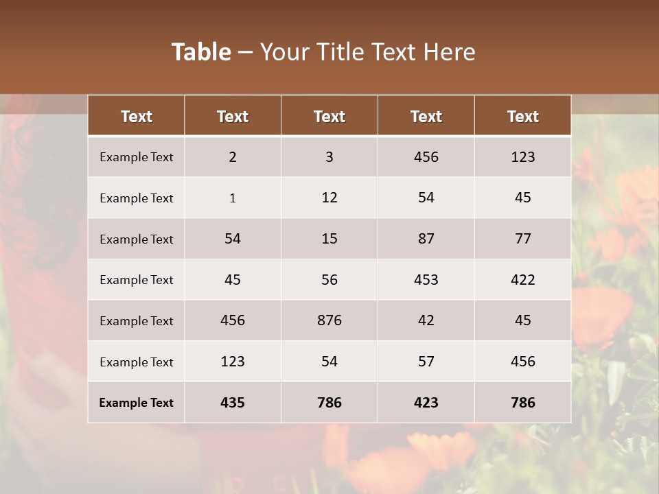 Green Sunny Laying PowerPoint Template