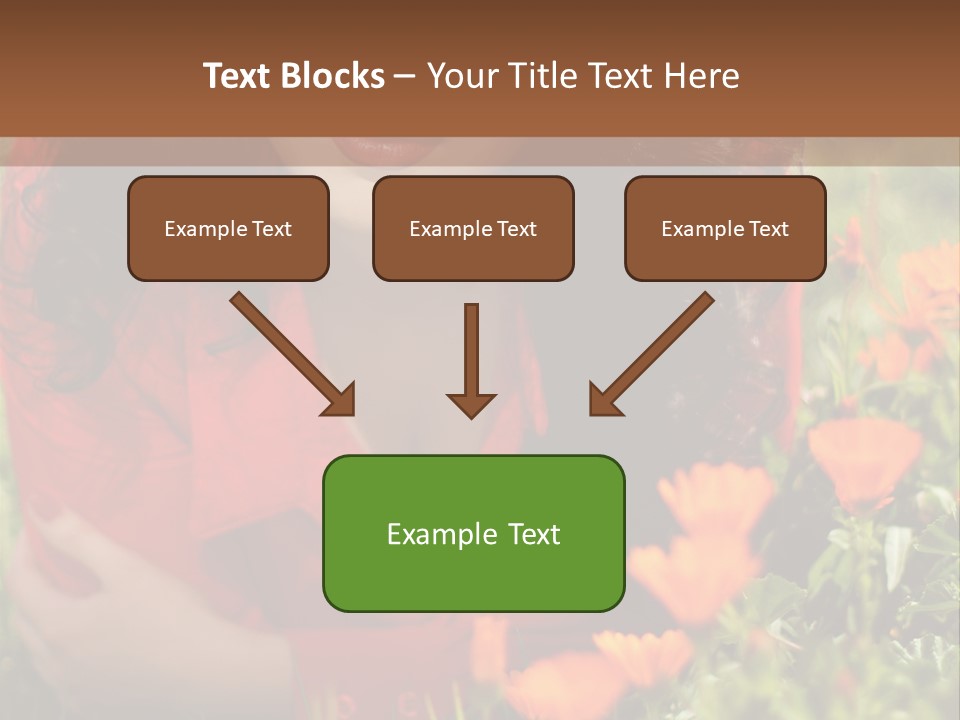 Green Sunny Laying PowerPoint Template