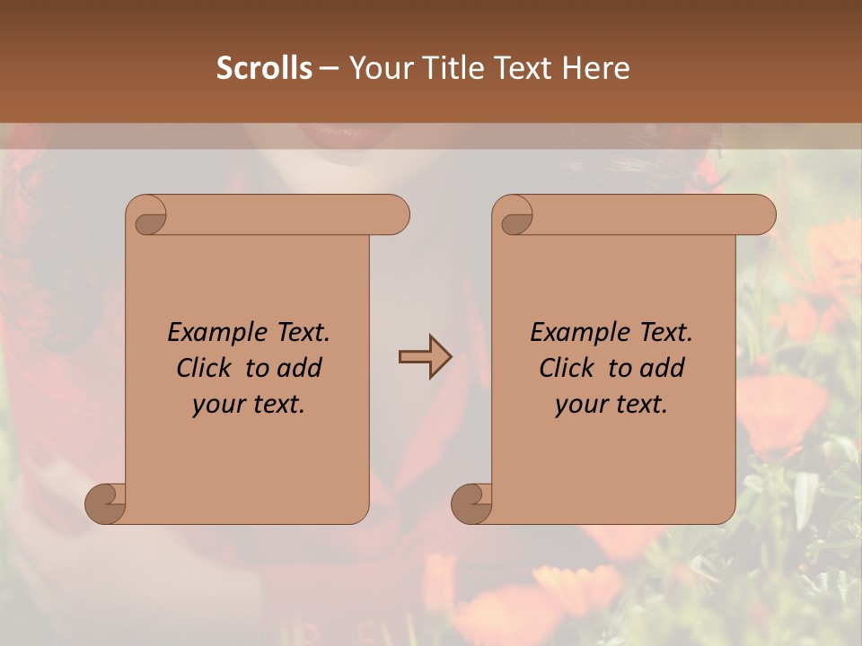 Green Sunny Laying PowerPoint Template