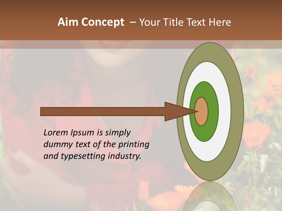 Green Sunny Laying PowerPoint Template