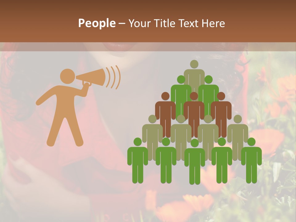 Green Sunny Laying PowerPoint Template