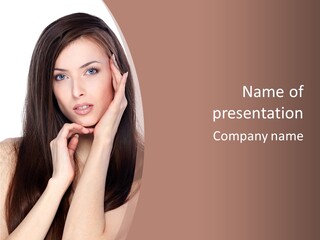 Care Glamour Brown PowerPoint Template