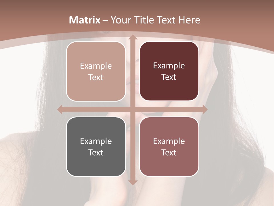 Care Glamour Brown PowerPoint Template