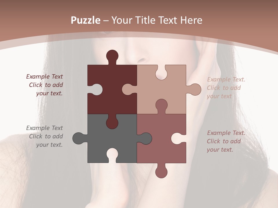 Care Glamour Brown PowerPoint Template