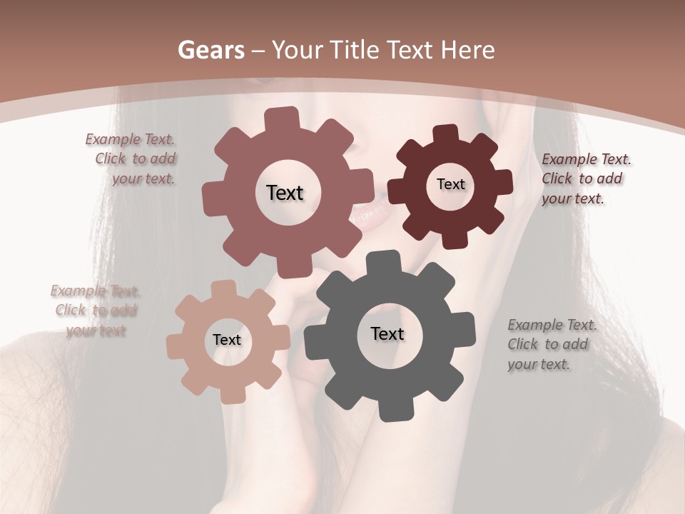 Care Glamour Brown PowerPoint Template