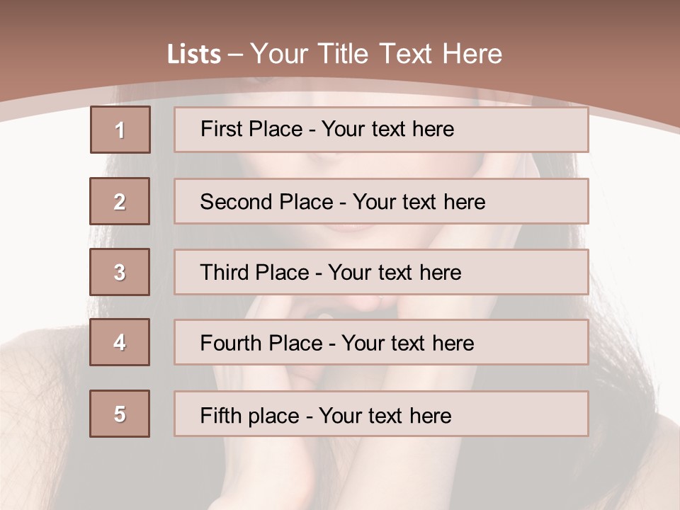 Care Glamour Brown PowerPoint Template