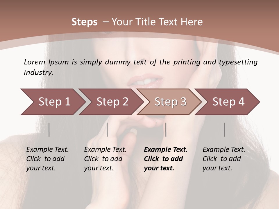 Care Glamour Brown PowerPoint Template
