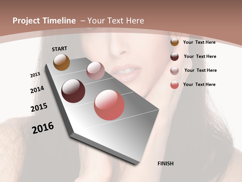 Care Glamour Brown PowerPoint Template