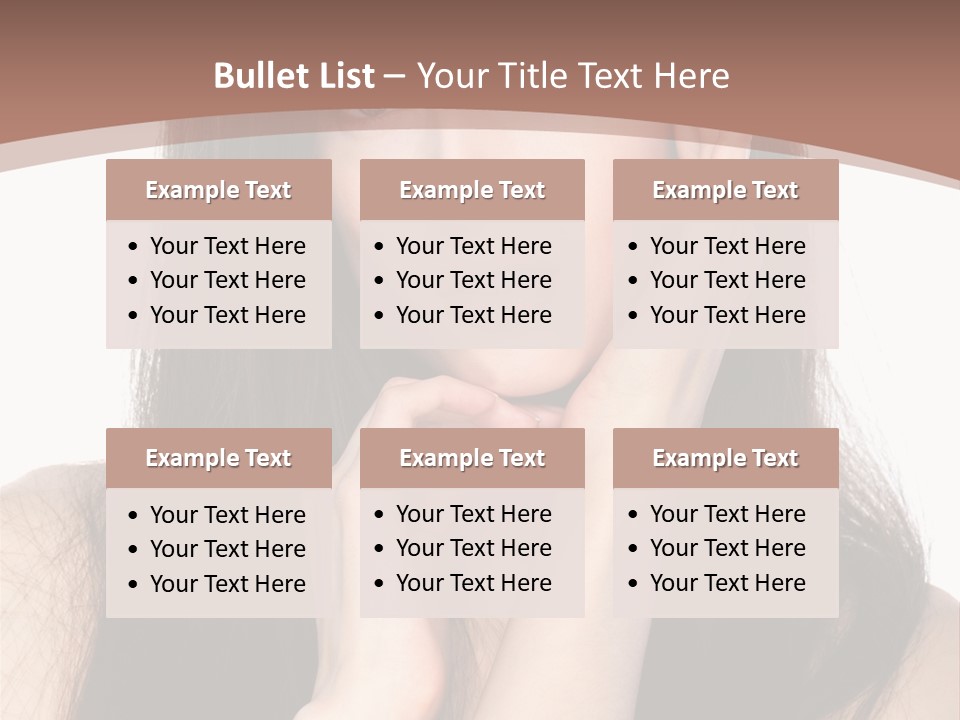 Care Glamour Brown PowerPoint Template