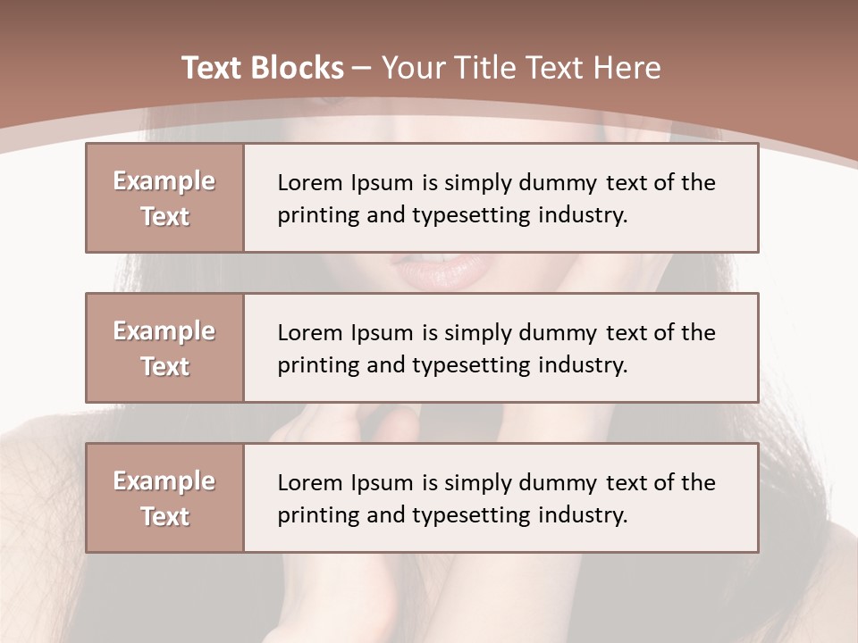 Care Glamour Brown PowerPoint Template