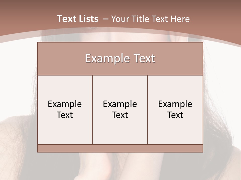 Care Glamour Brown PowerPoint Template