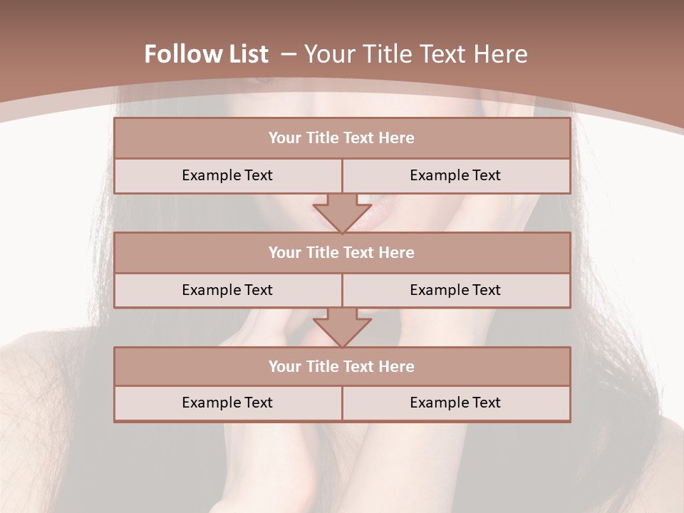 Care Glamour Brown PowerPoint Template