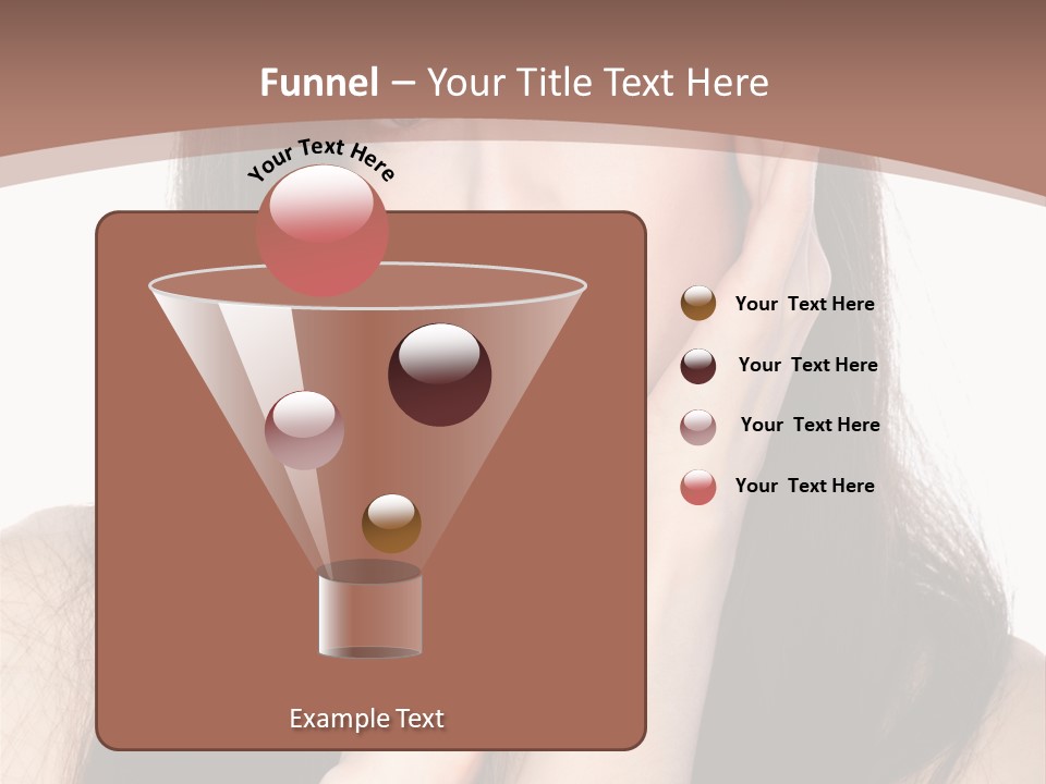 Care Glamour Brown PowerPoint Template