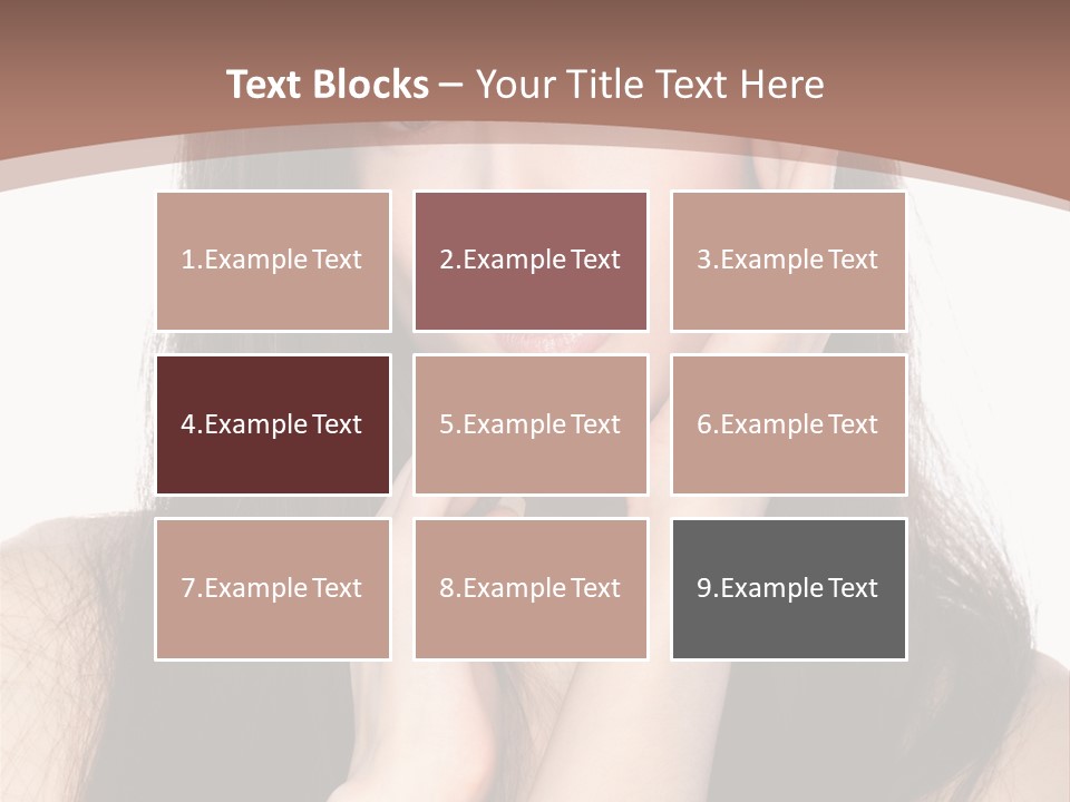 Care Glamour Brown PowerPoint Template