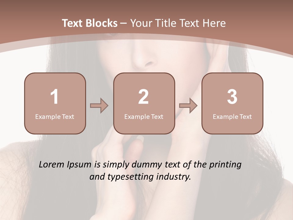 Care Glamour Brown PowerPoint Template