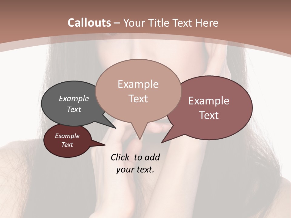 Care Glamour Brown PowerPoint Template