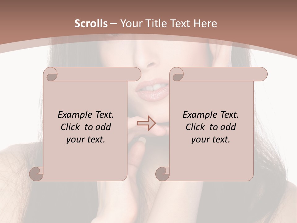 Care Glamour Brown PowerPoint Template