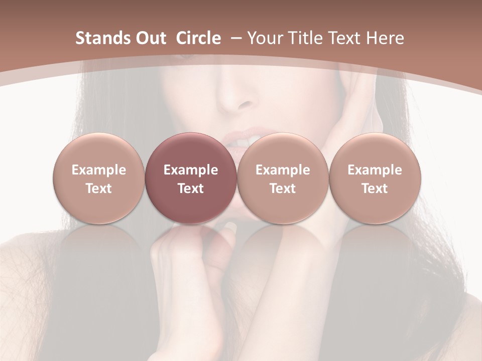 Care Glamour Brown PowerPoint Template