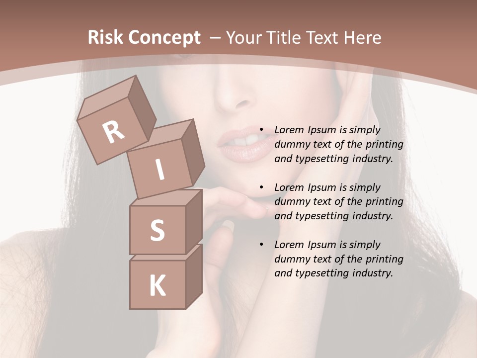 Care Glamour Brown PowerPoint Template