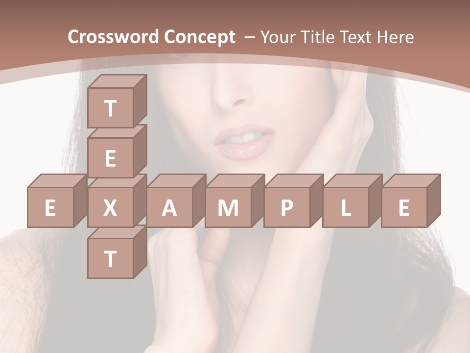 Care Glamour Brown PowerPoint Template