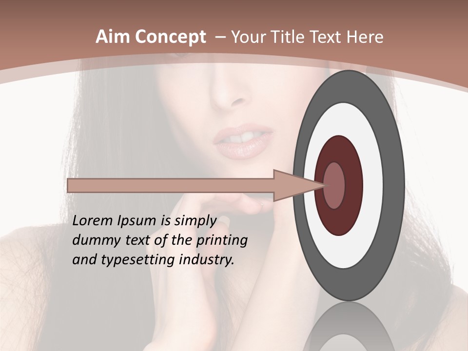 Care Glamour Brown PowerPoint Template