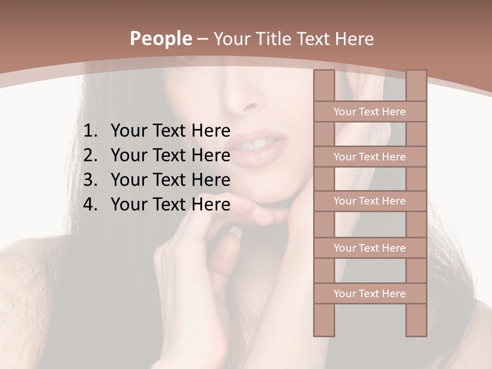 Care Glamour Brown PowerPoint Template