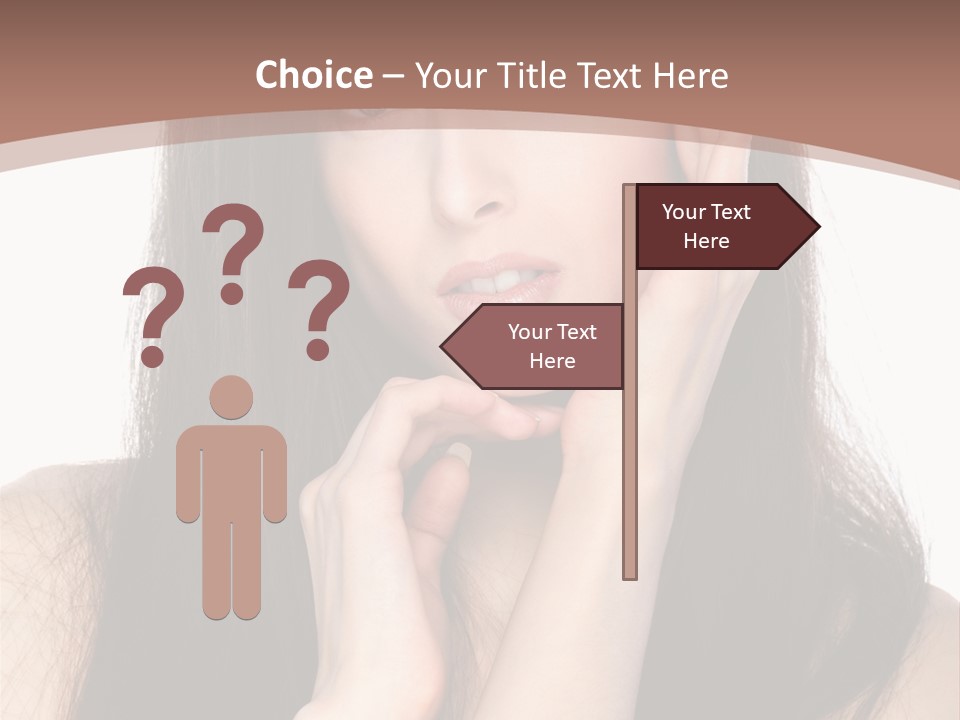 Care Glamour Brown PowerPoint Template