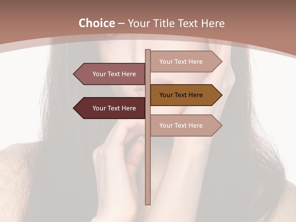 Care Glamour Brown PowerPoint Template