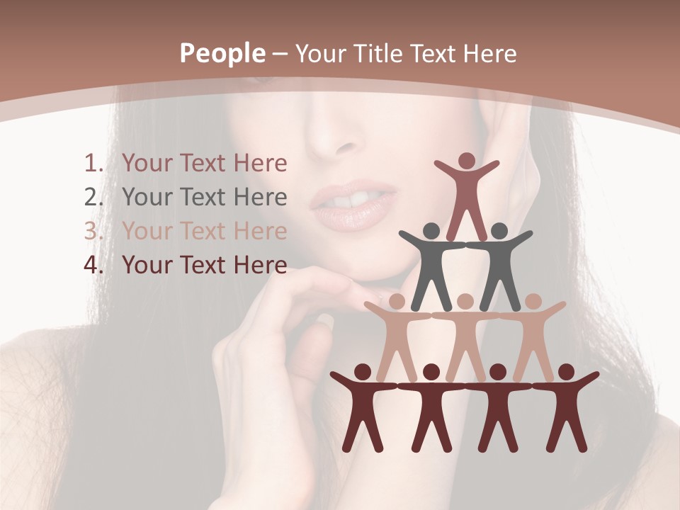 Care Glamour Brown PowerPoint Template