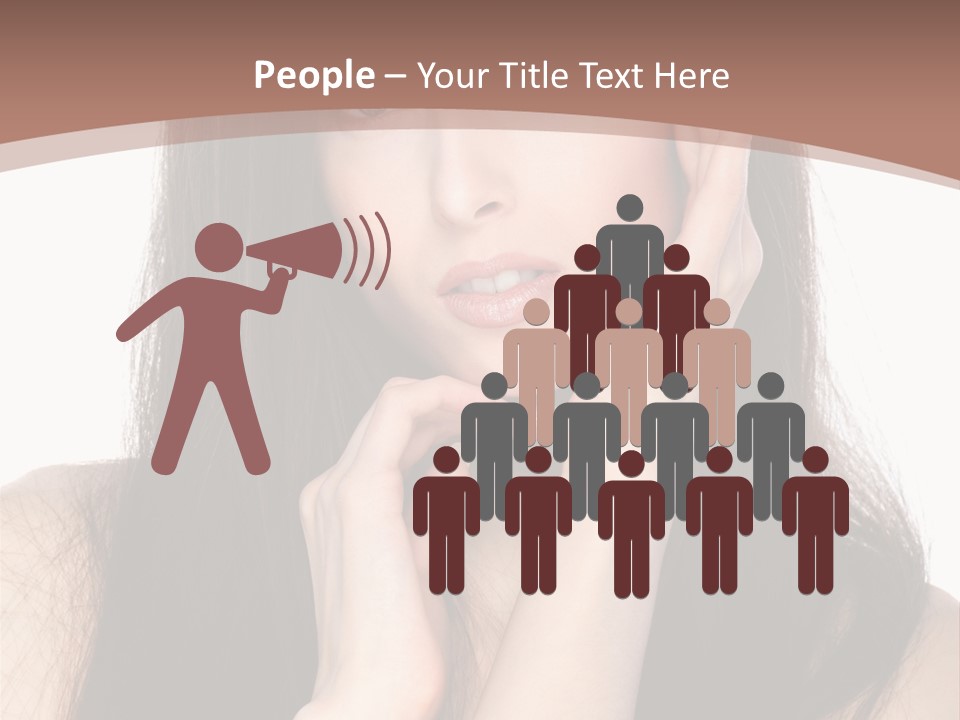 Care Glamour Brown PowerPoint Template