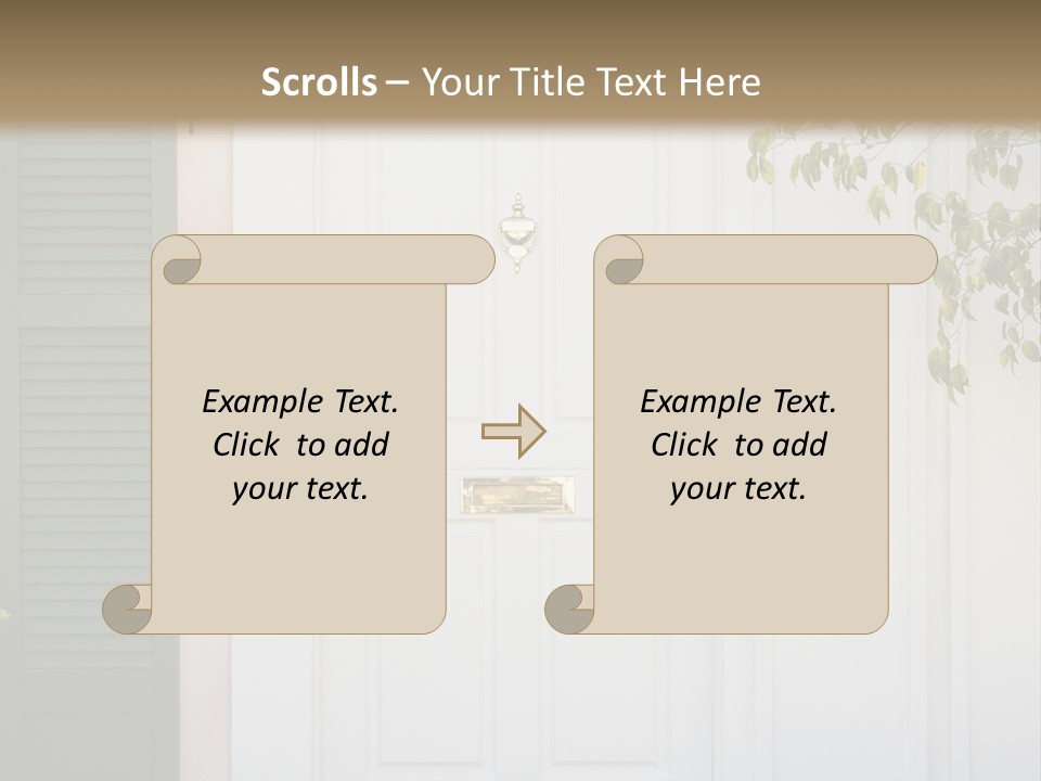 A Truck And Cardboard Box PowerPoint Template