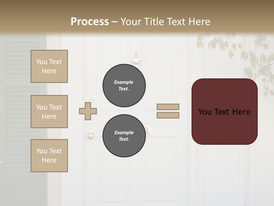 A Truck And Cardboard Box PowerPoint Template