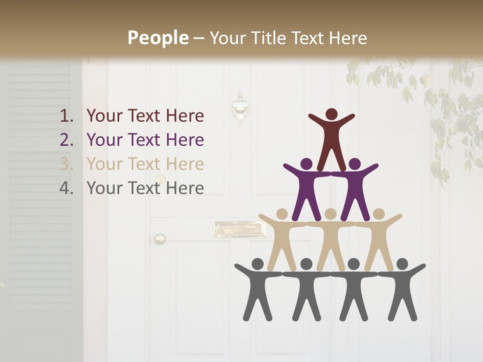 A Truck And Cardboard Box PowerPoint Template