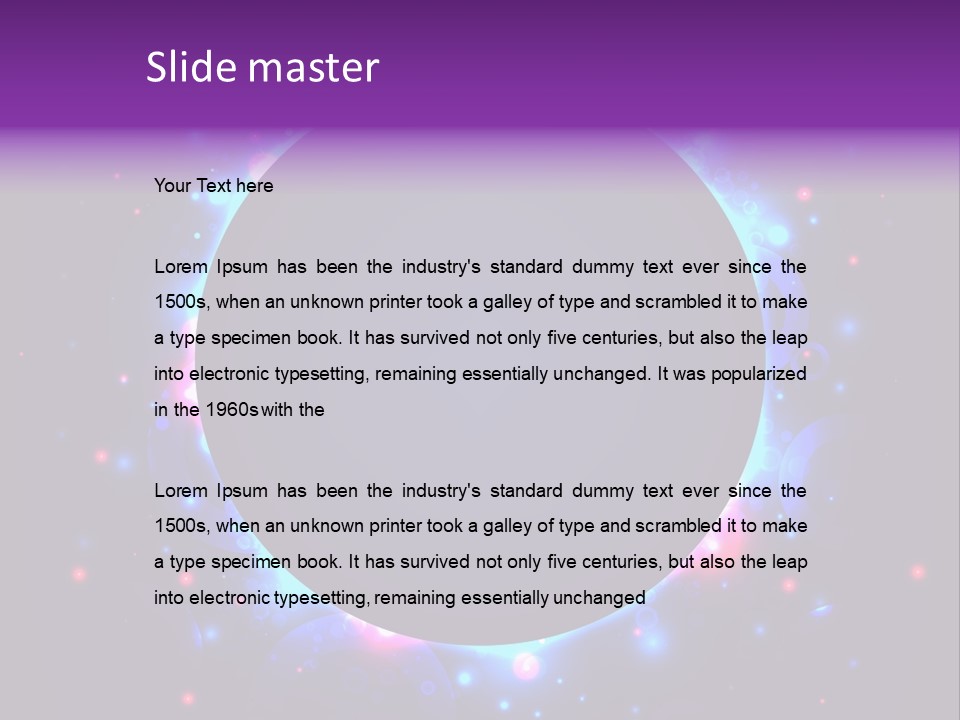 Sky Sparkle Copy Space PowerPoint Template