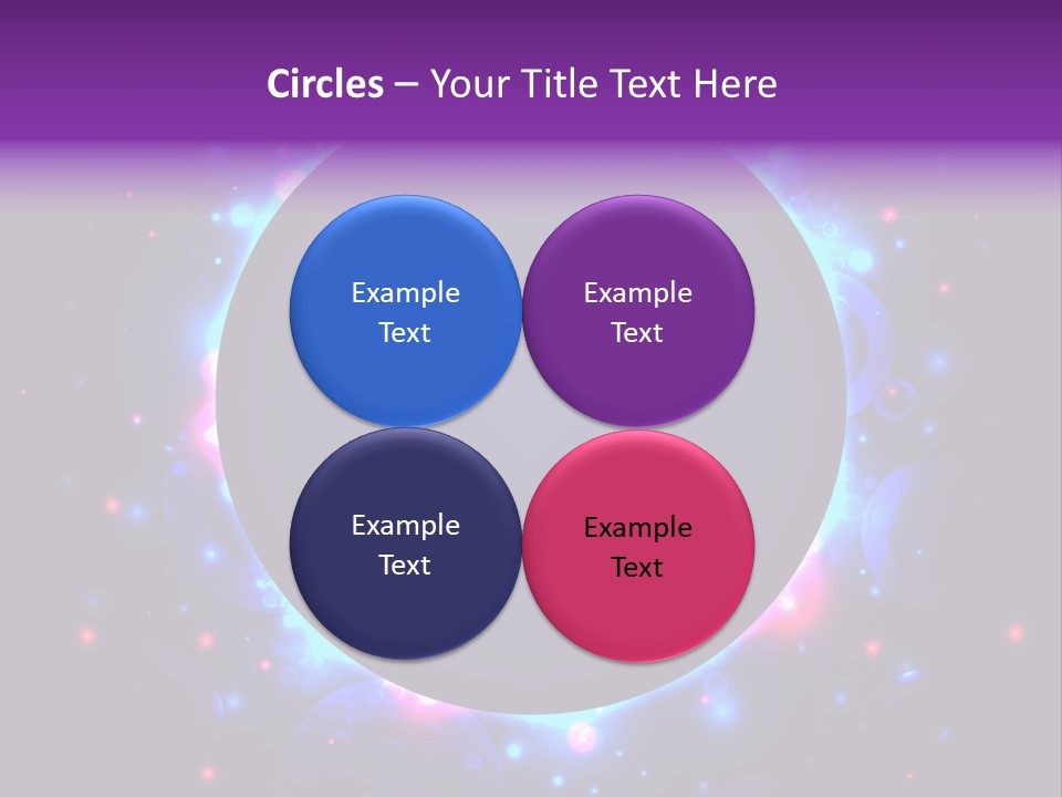 Sky Sparkle Copy Space PowerPoint Template