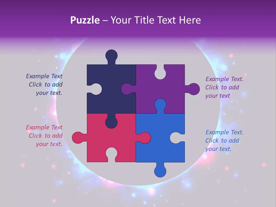 Sky Sparkle Copy Space PowerPoint Template