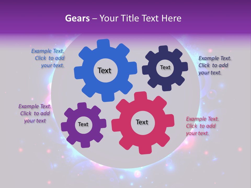 Sky Sparkle Copy Space PowerPoint Template