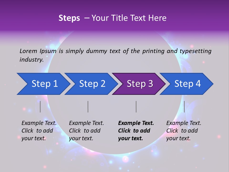 Sky Sparkle Copy Space PowerPoint Template