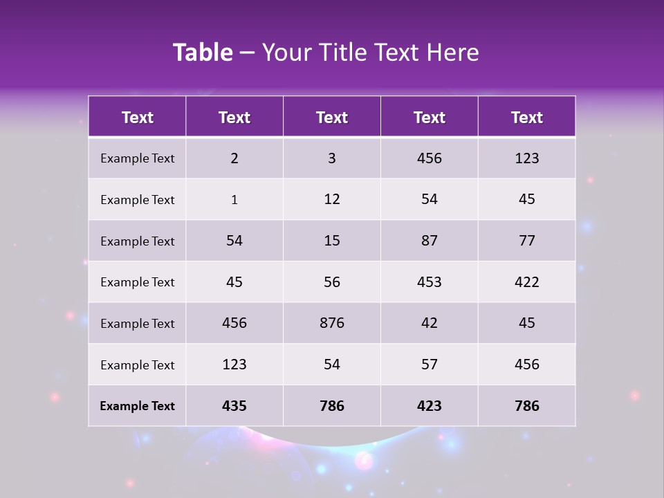 Sky Sparkle Copy Space PowerPoint Template