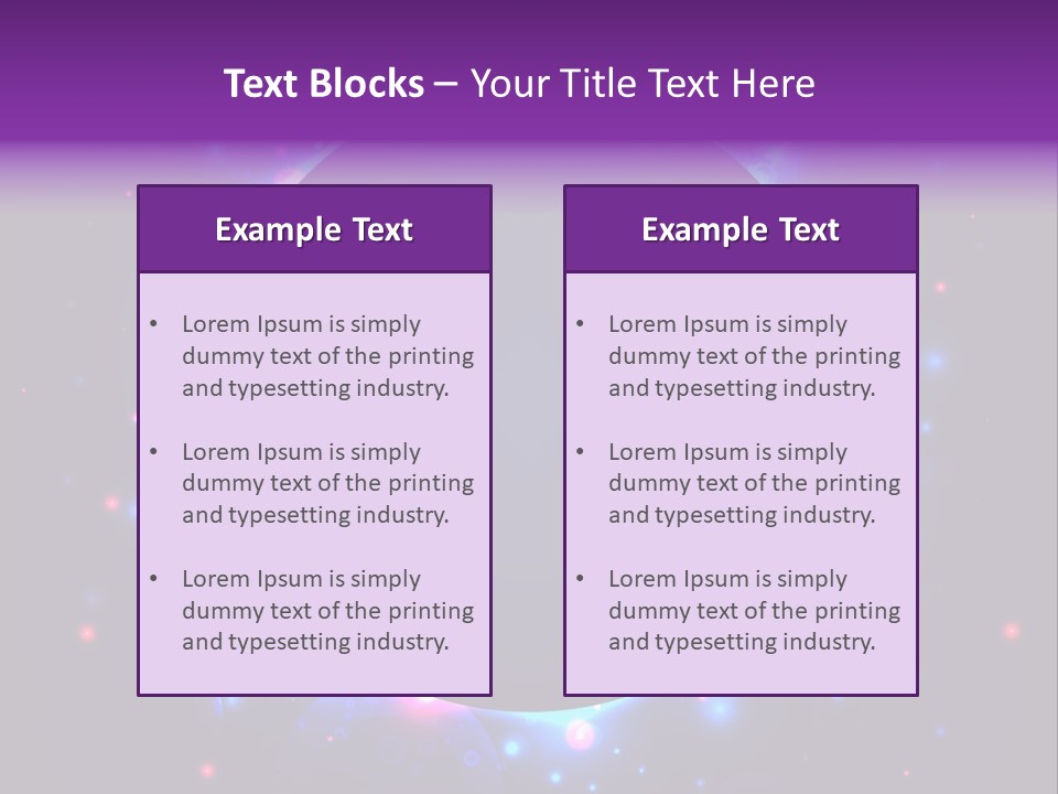 Sky Sparkle Copy Space PowerPoint Template