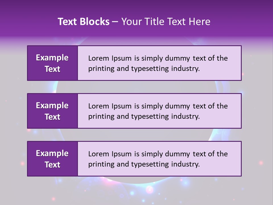 Sky Sparkle Copy Space PowerPoint Template