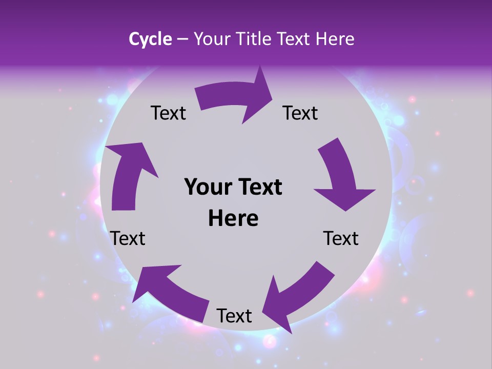 Sky Sparkle Copy Space PowerPoint Template
